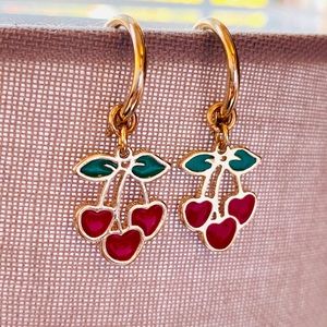 Urban Outfitters Cherry Earrings